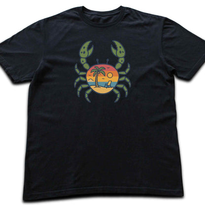 Crab Beach Landscape T-shirt