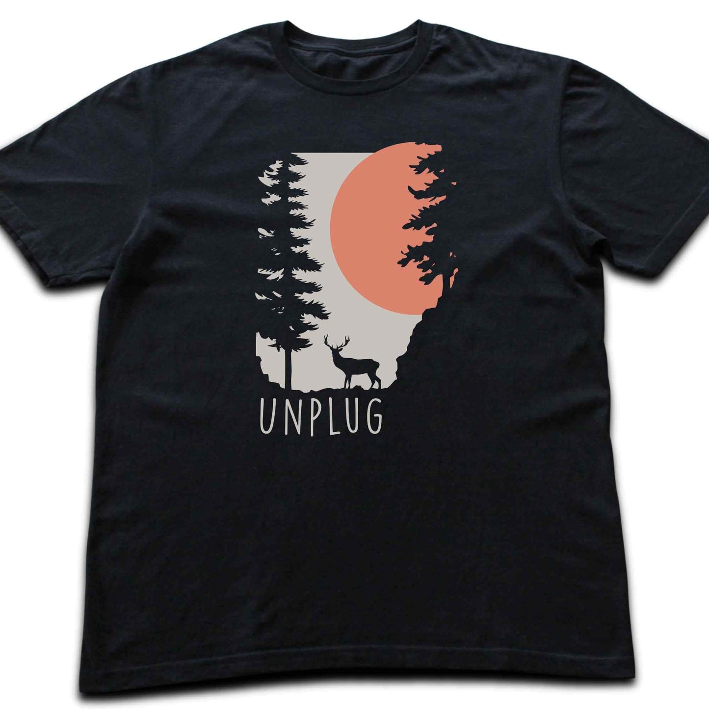 Unplug Deer Landscape T-shirt