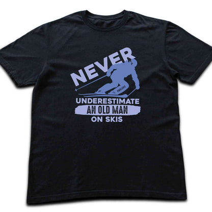 Old Man On Skis T-shirt