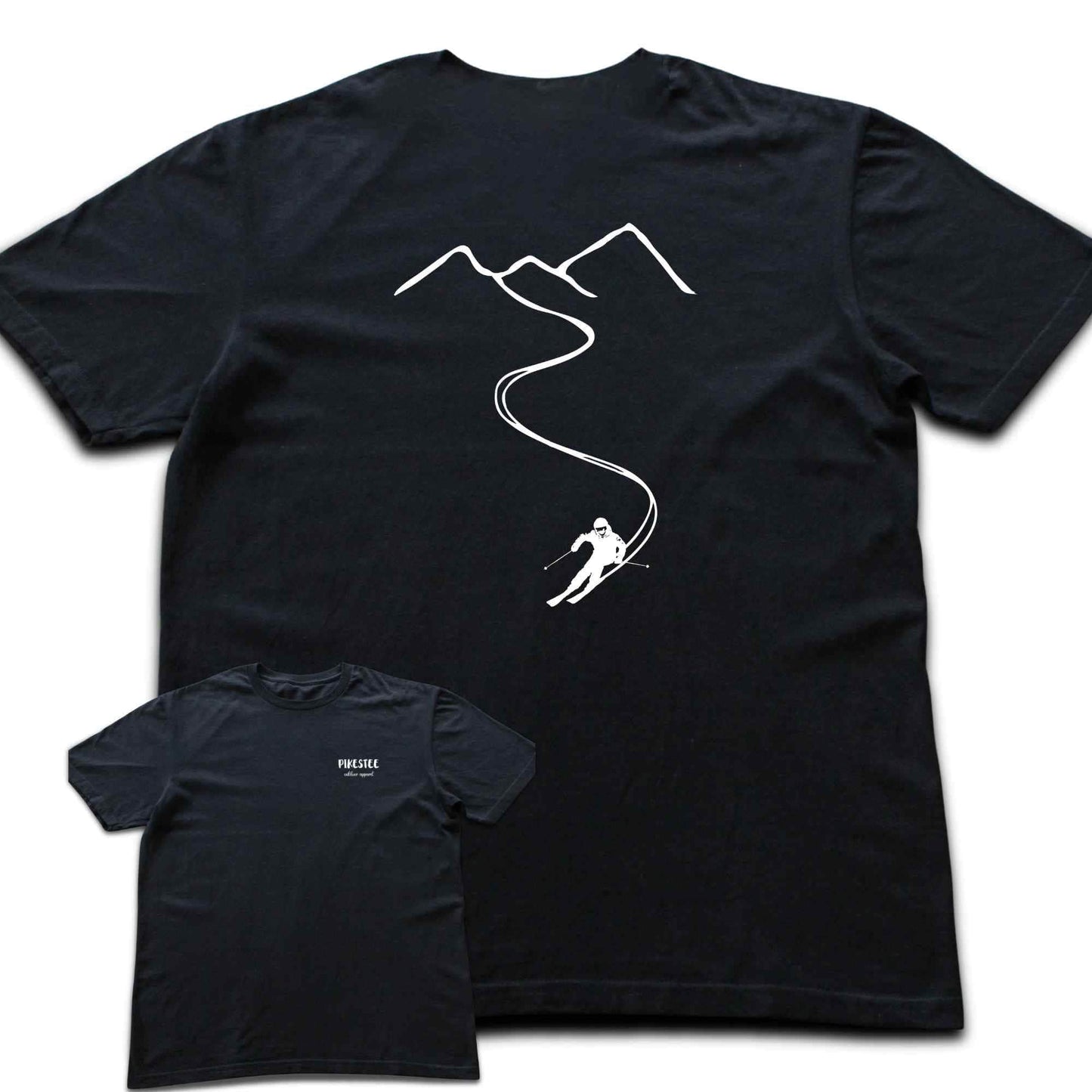 Back Print Ski Path T-shirt