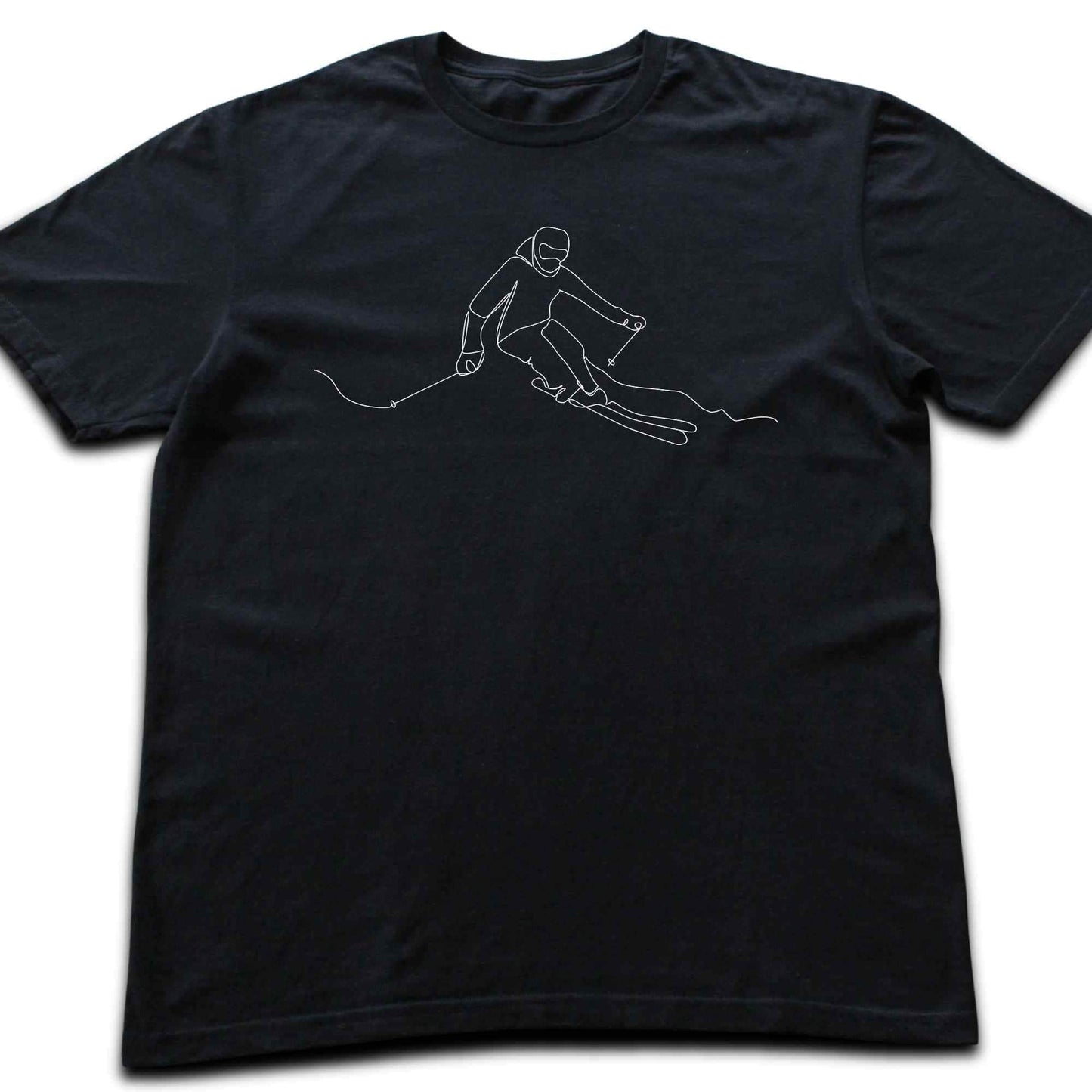 Skier Line Art T-shirt