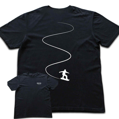 Back Print Snowboard Slalom T-shirt