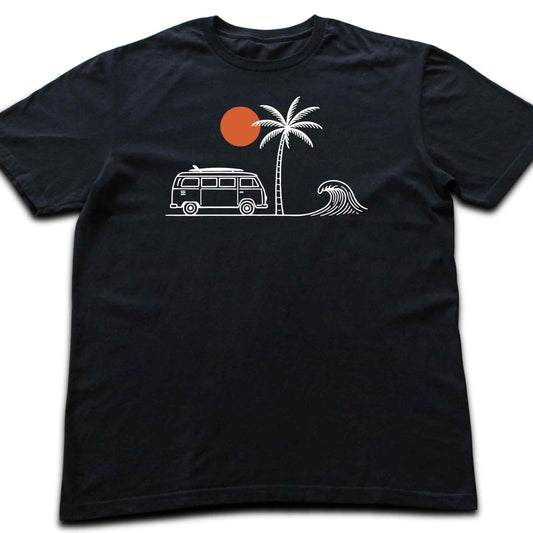 Surf Van And Wave T-shirt