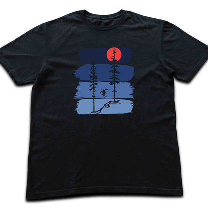 Gradient Ski Jump Trees T-shirt