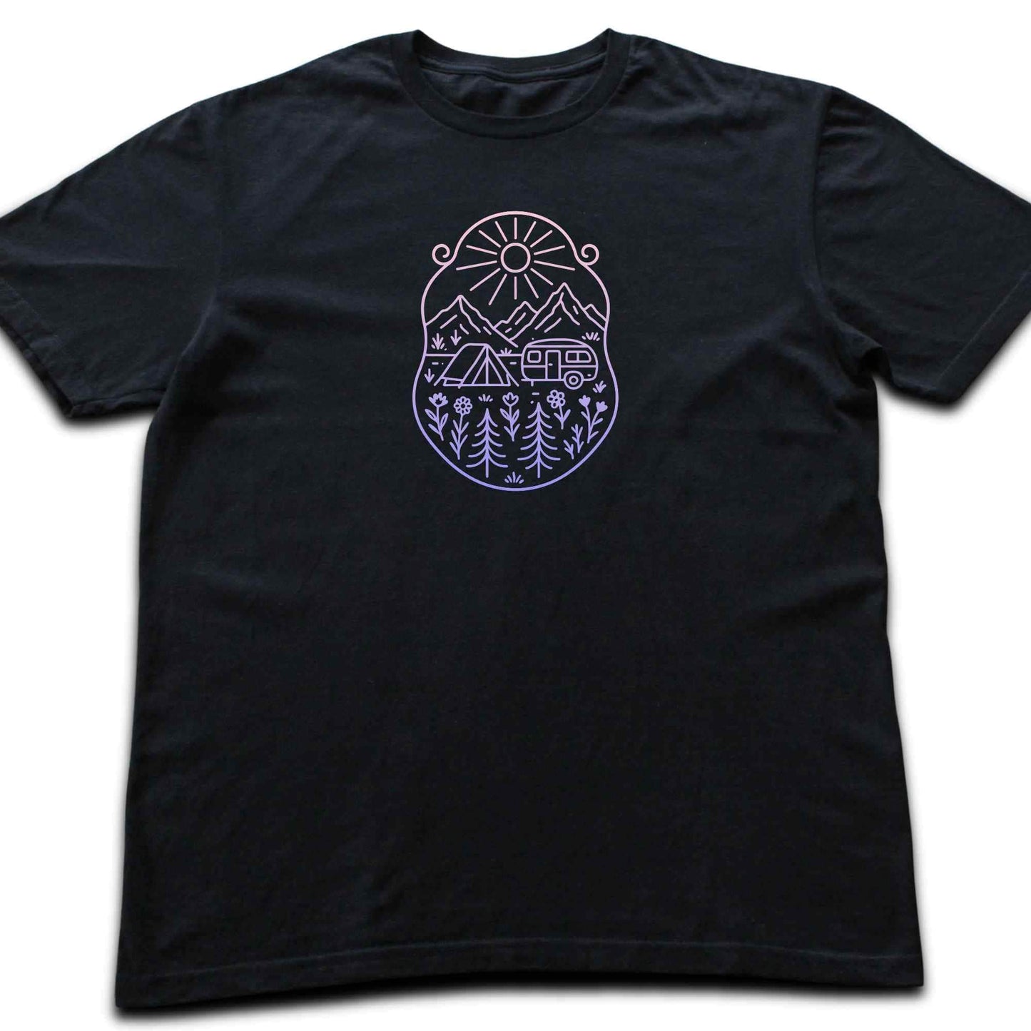 Caravan Window Landscape T-shirt