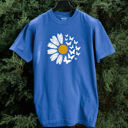 SunFlower And Butterflies T-shirt