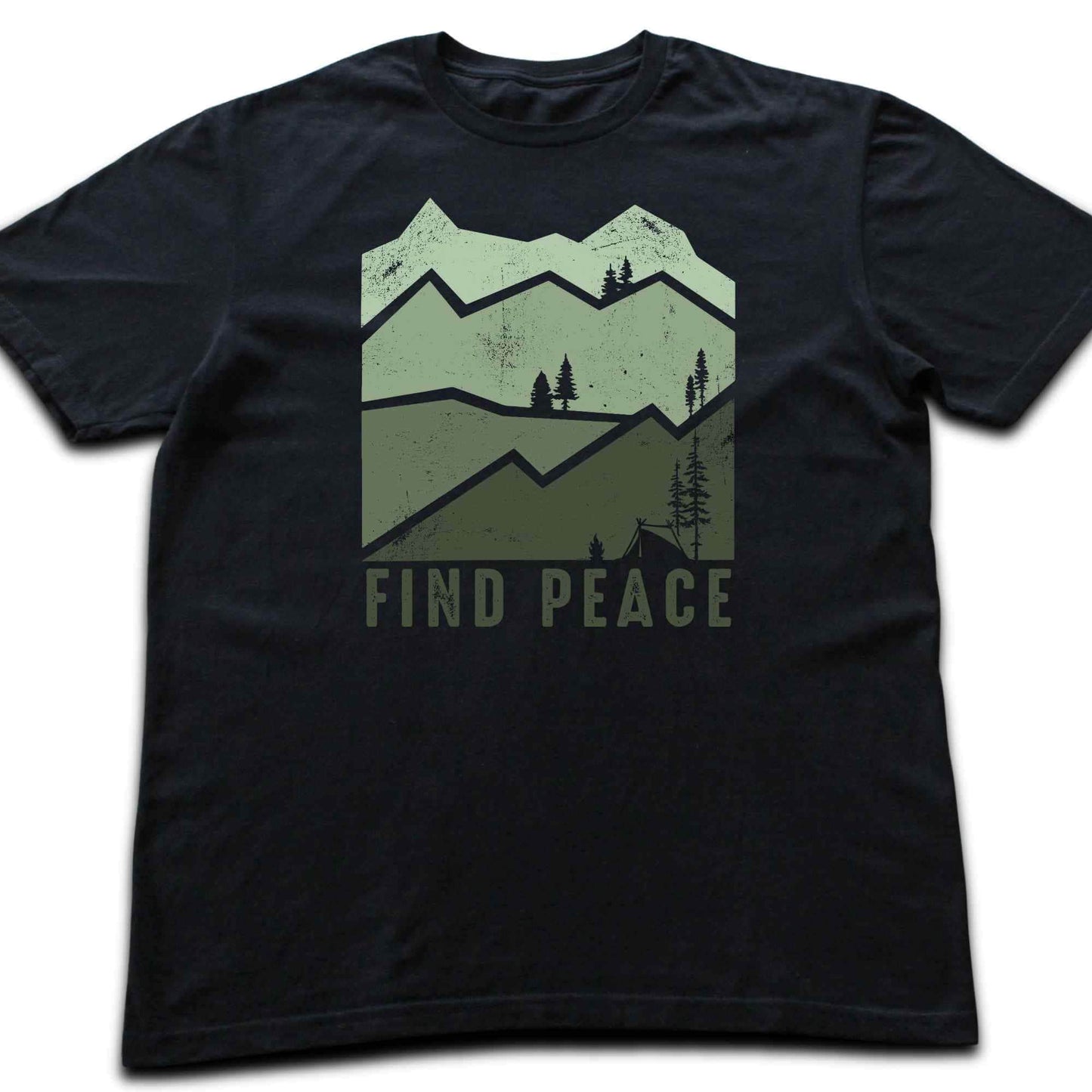Find Peace Mountains T-shirt