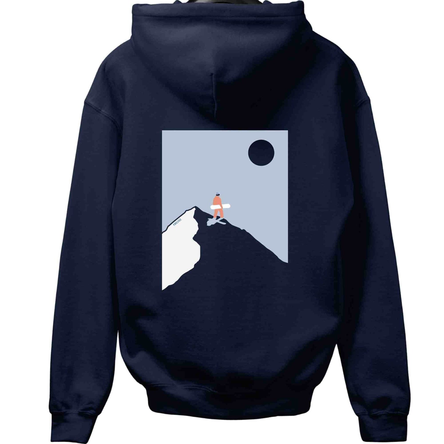 Snowboard On Top Back-Print Hoodie