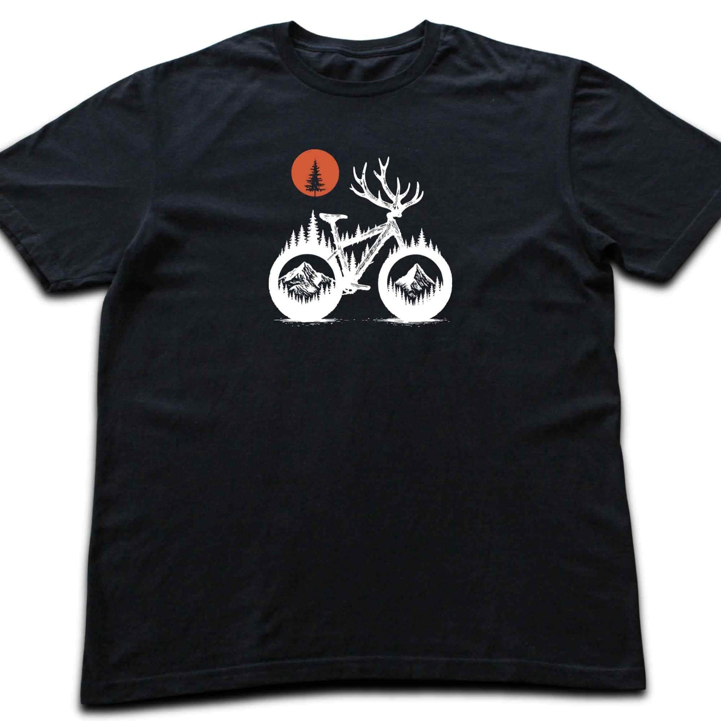 Deer Bike Landscape T-shirt