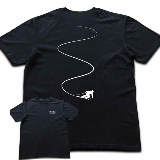 Back Print Ski Slalom T-shirt