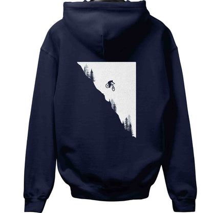 Mountain Bike Jump Back-Print Hoodie