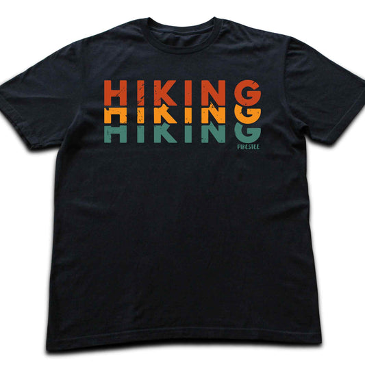 Hiking Colors Typo T-shirt