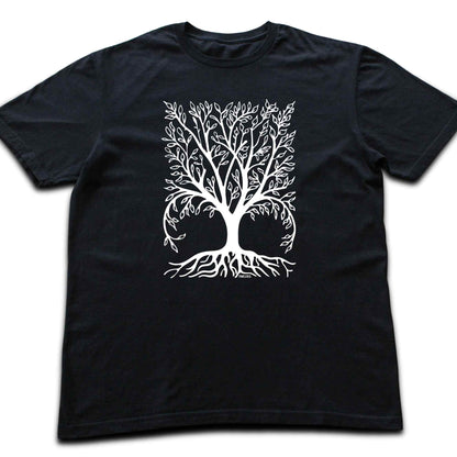 Squared Tree and Roots T-shirt
