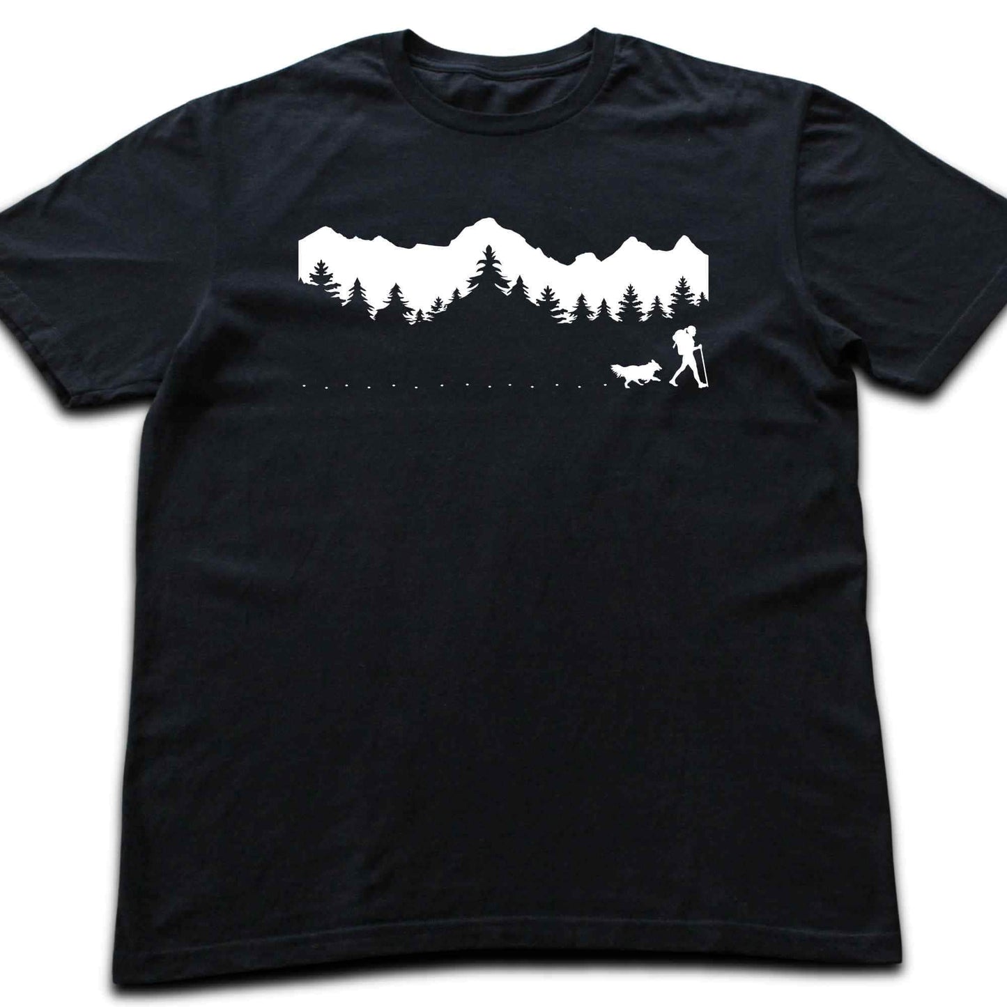 Hike With Dog Panorama T-shirt