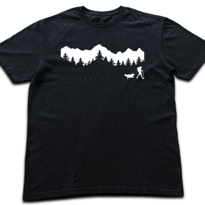 Hike With Dog Panorama T-shirt