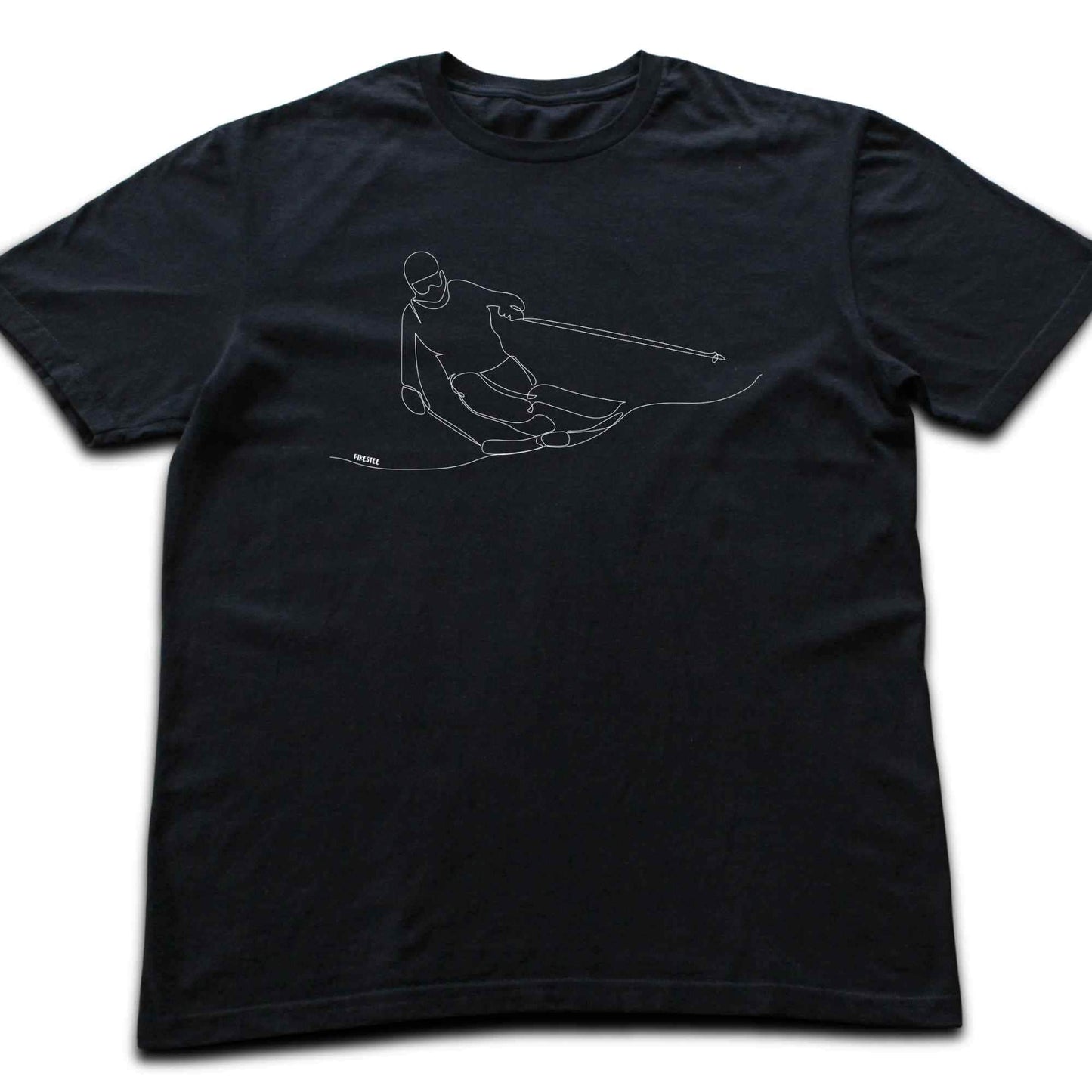 Ski Slide Line Art T-shirt