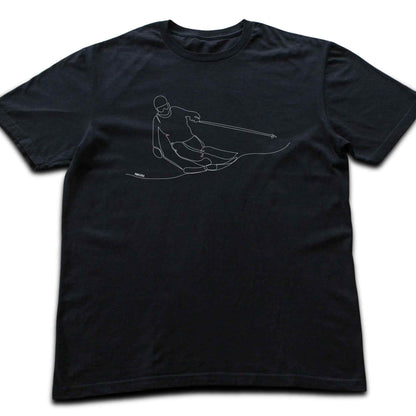 Ski Slide Line Art T-shirt