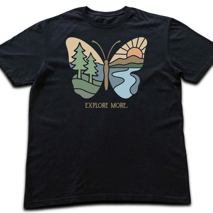 Explore More Butterfly Landscape T-shirt