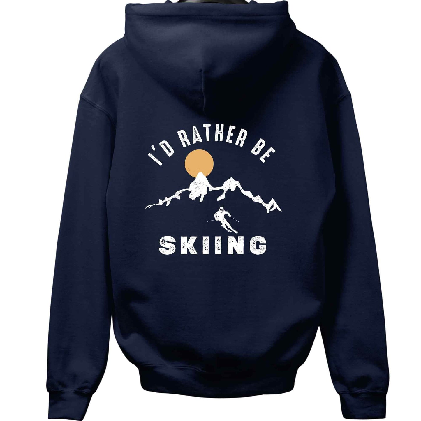 I'd Rather Be Skiing Back-Print Hoodie