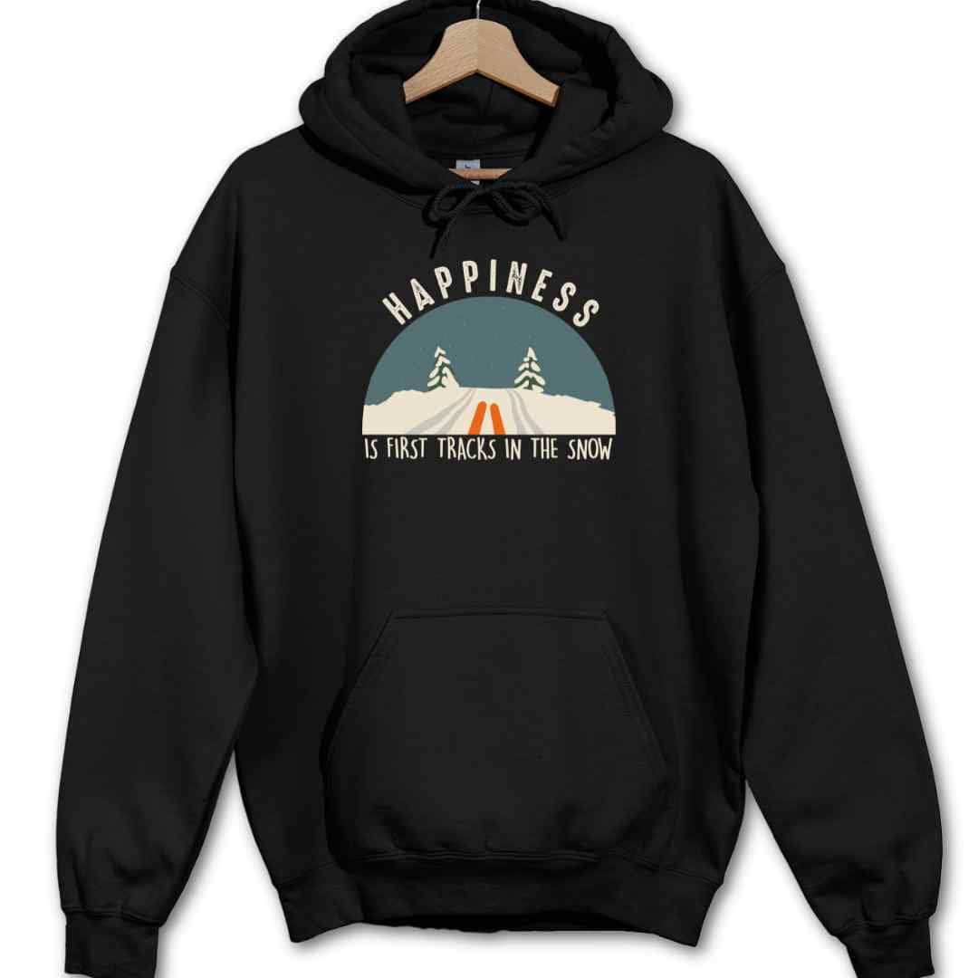 Happiness Is Snow Tracks Hoodie
