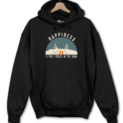 Happiness Is Snow Tracks Hoodie