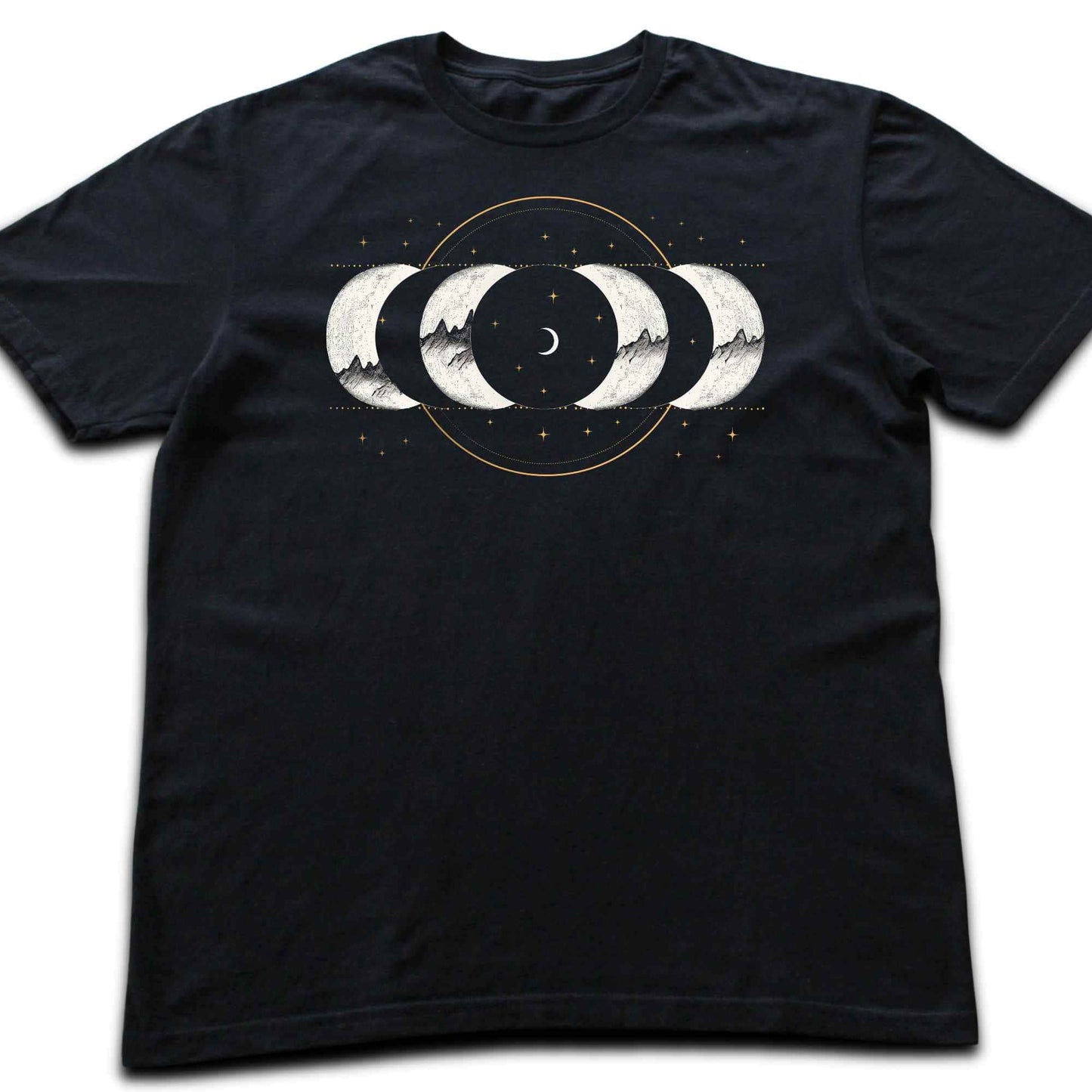 Moon Phase Mountains T-shirt