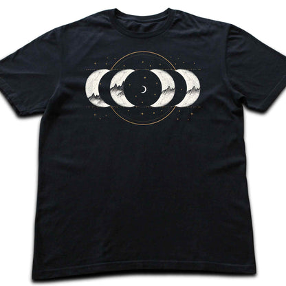Moon Phase Mountains T-shirt