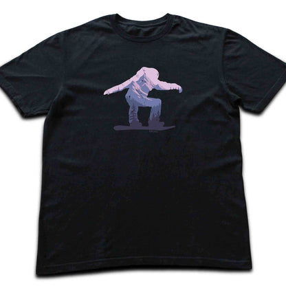 Snowboarder Silhouette Landscape T-shirt