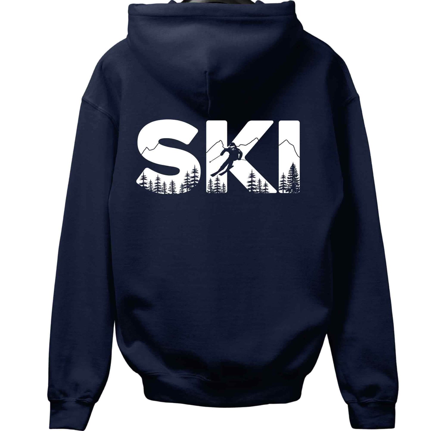 Ski Typo Back-Print Hoodie