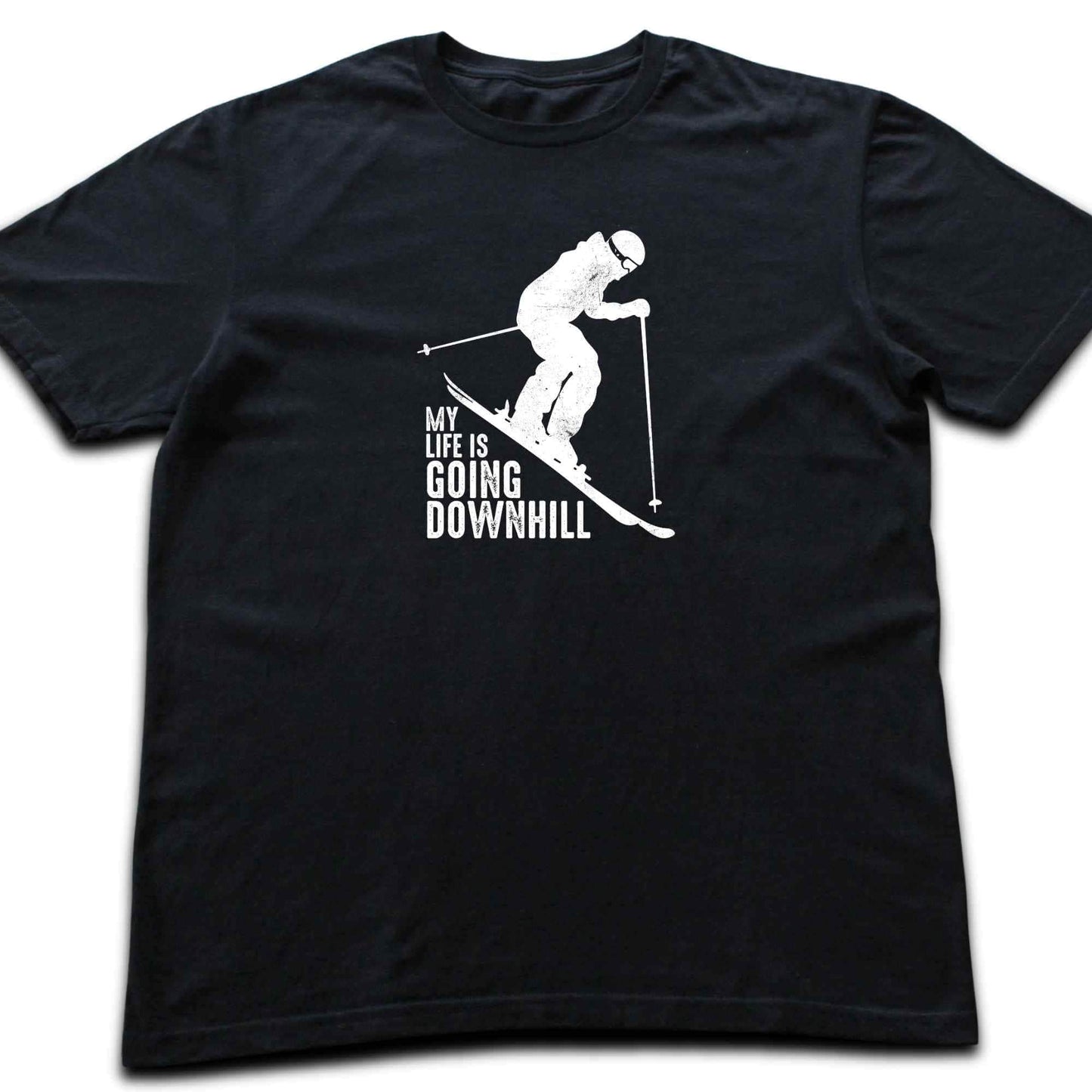 My Life Is Going Downhill Ski T-shirt