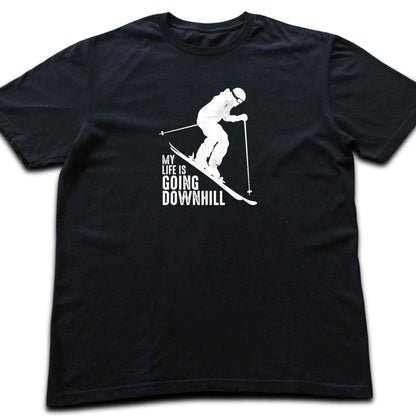 My Life Is Going Downhill Ski T-shirt