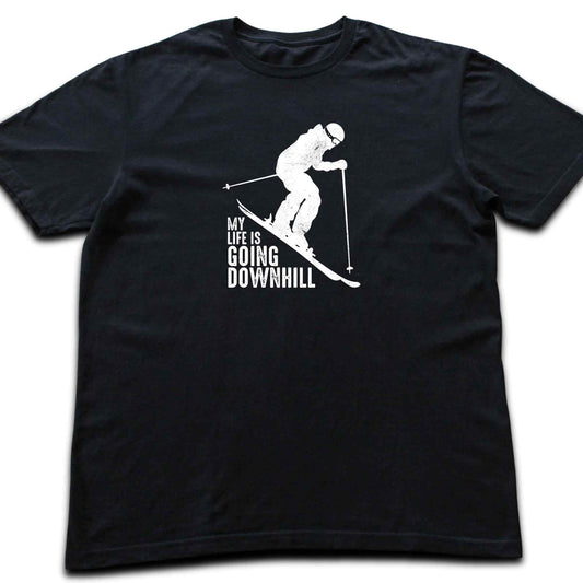 My Life Is Going Downhill Ski T-shirt
