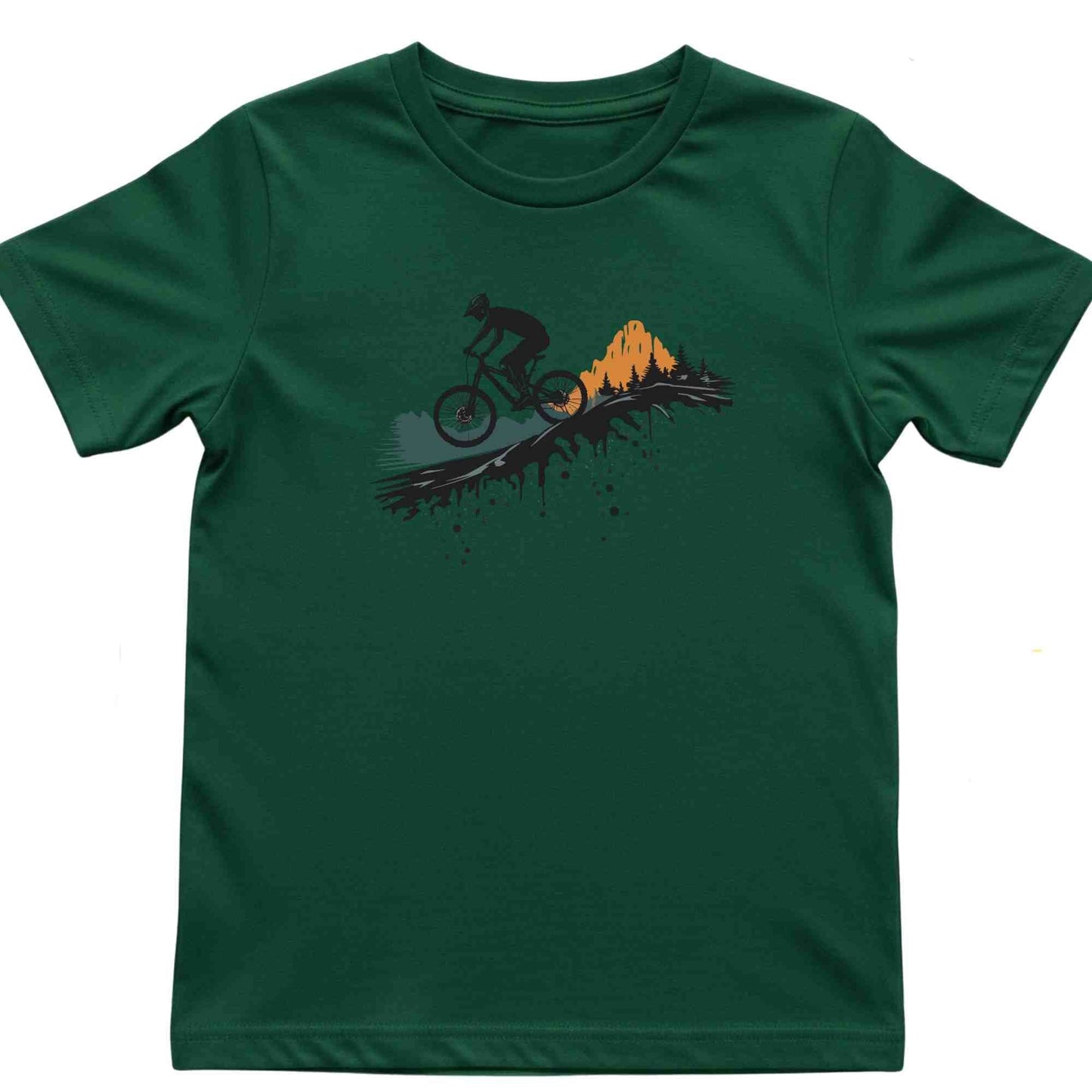Bike In The Mountain Kids T-Shirt