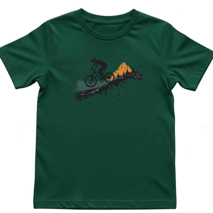 Bike In The Mountain Kids T-Shirt