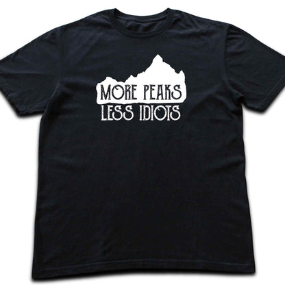 More Peaks, Less Idiots T-shirt
