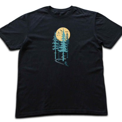 Ski Girl Freeride Forest T-shirt