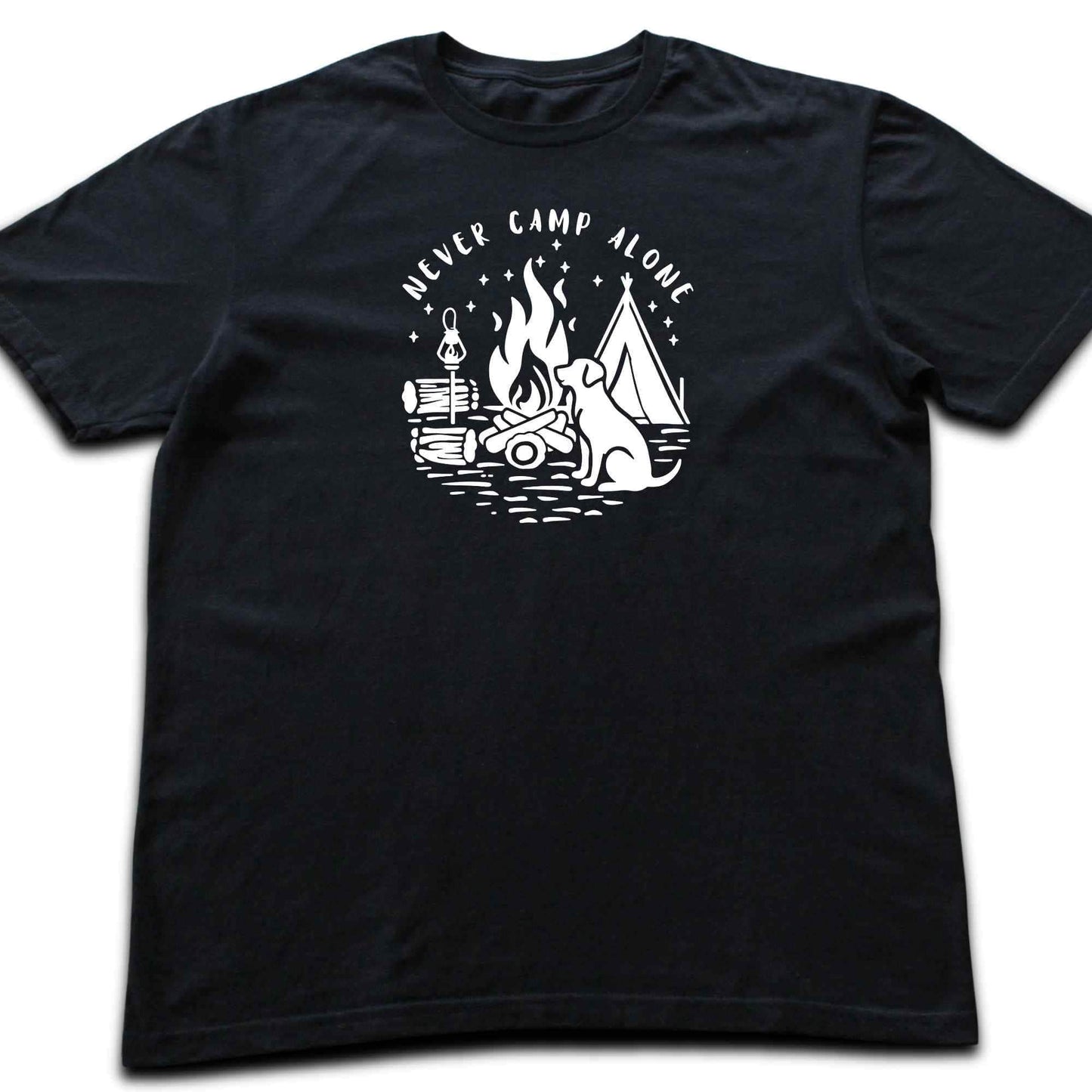 Never Camp Alone Silhouette T-shirt