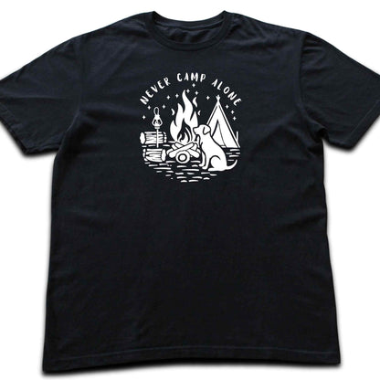 Never Camp Alone Silhouette T-shirt