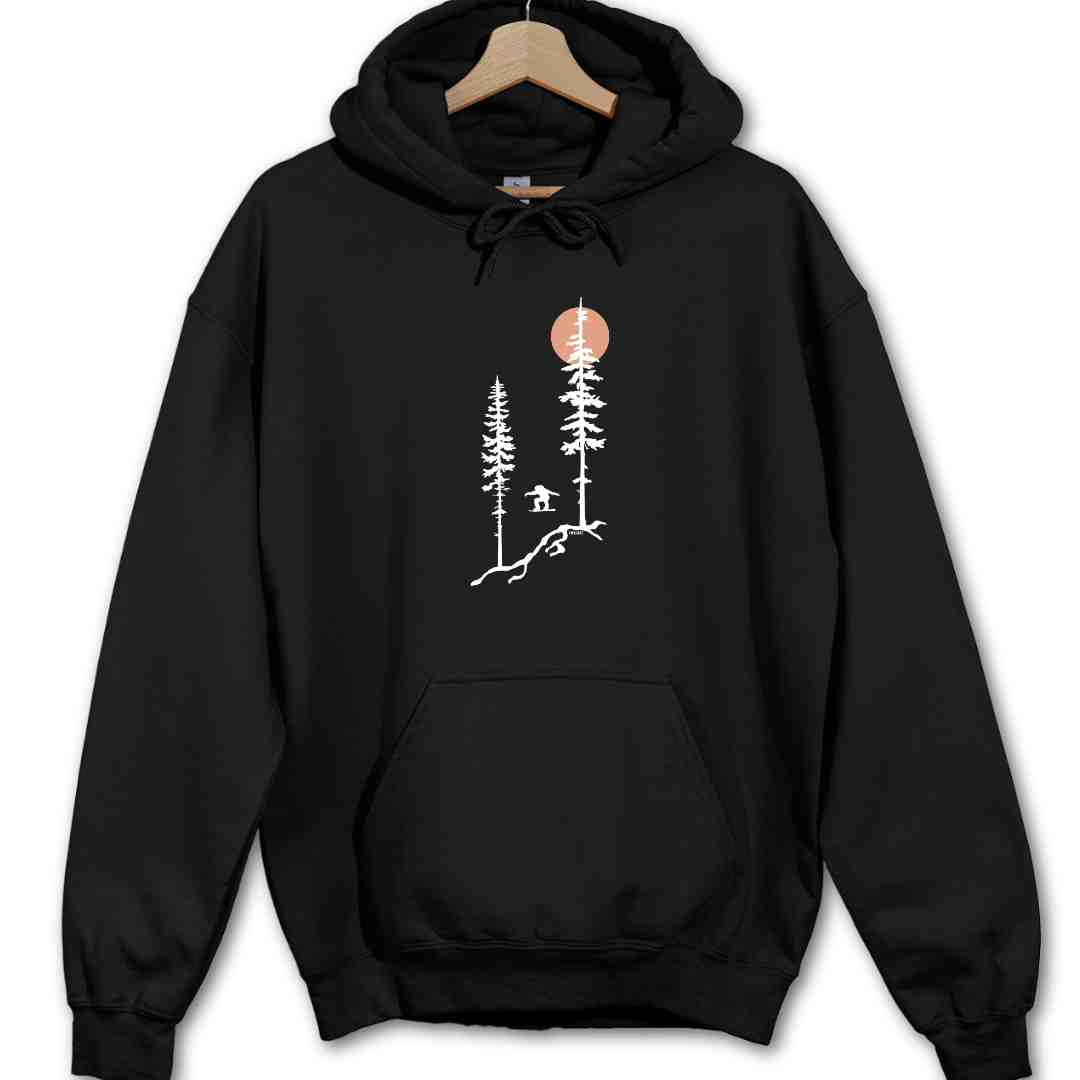 Snowboard Jump Trees Hoodie