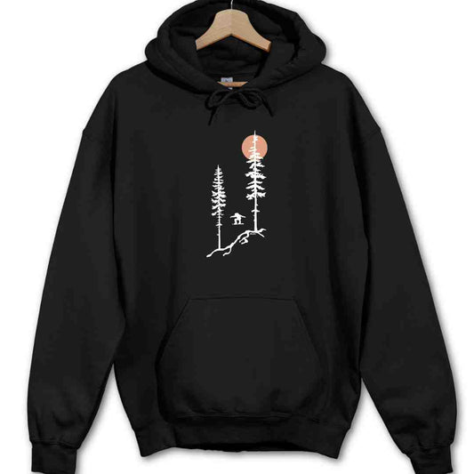 Snowboard Jump Trees Hoodie