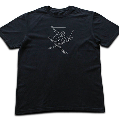 Ski Jump Line Art T-shirt