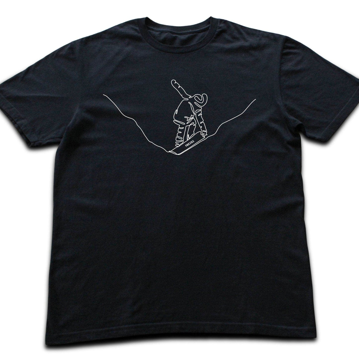 Snowboard Grab Line Art T-shirt