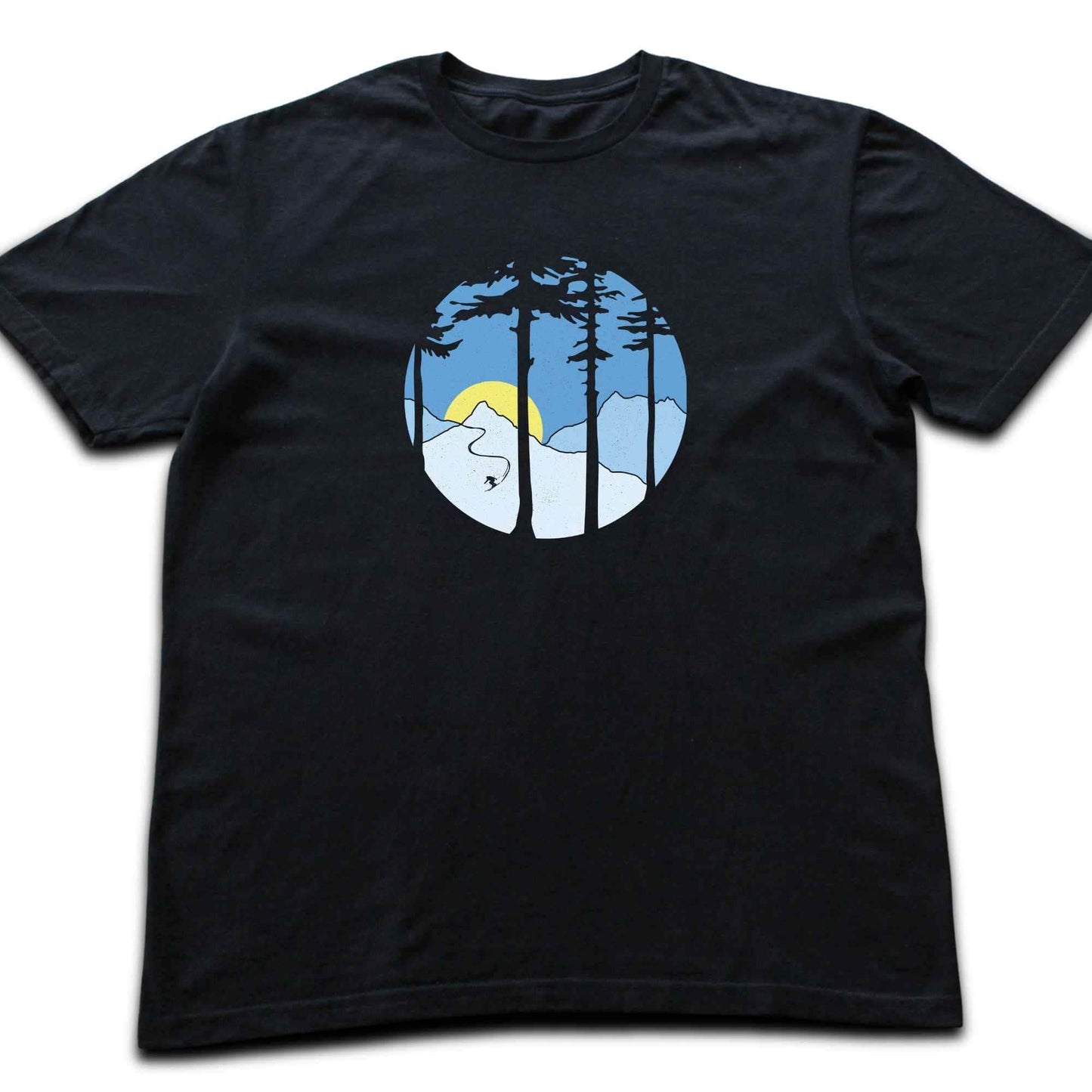 Skier In Mountains T-shirt