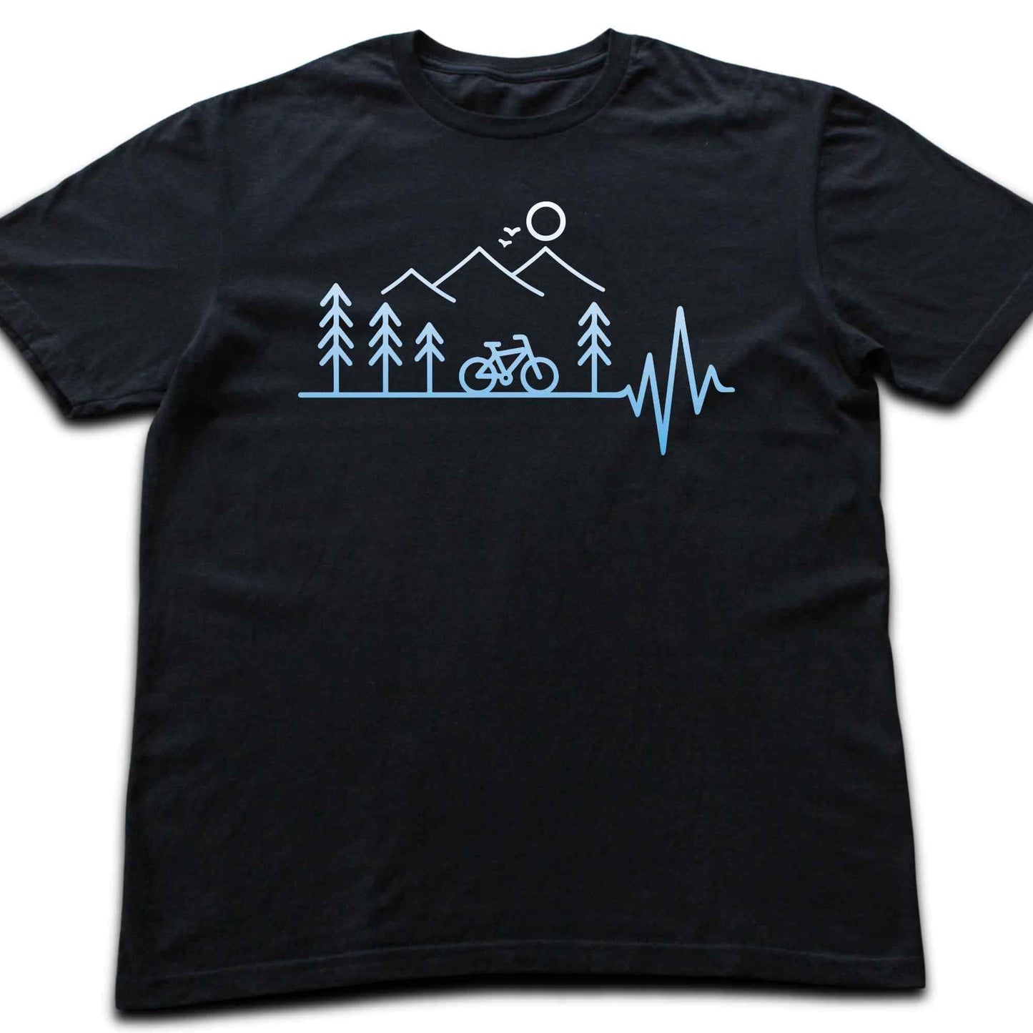 Heart Beat Bike Landscape T-shirt