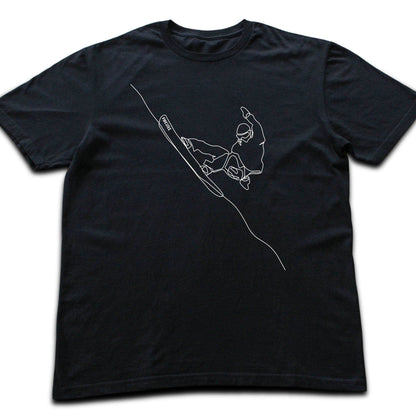 Snowboard Turn Line Art T-shirt