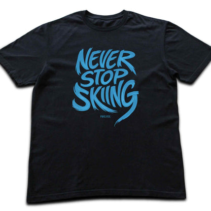 Never Stop Skiing T-shirt