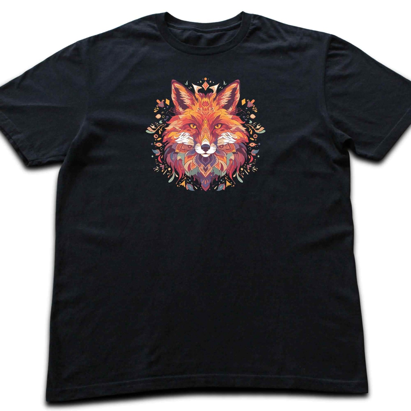 Colorfull fox Mandala Graphic T-shirt