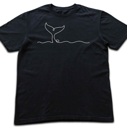 Whale Line art T-shirt