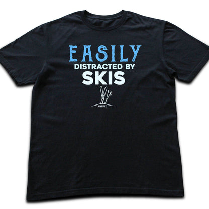 Easily Distracted By Skis T-shirt