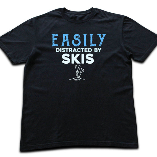 Easily Distracted By Skis T-shirt